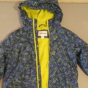 Lands' End Kids Blue and Green Jacket Size M/8